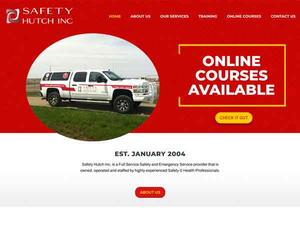 Refreshen Web Design Safety Hutch Website After